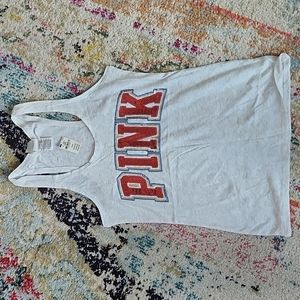 Victoria's Secret PINK Sequin Bling Tank top 4th july colors
